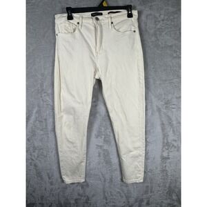 Banana Republic Women's Size 29S White Light Wash Mid Rise Denim Skinny Jeans‎